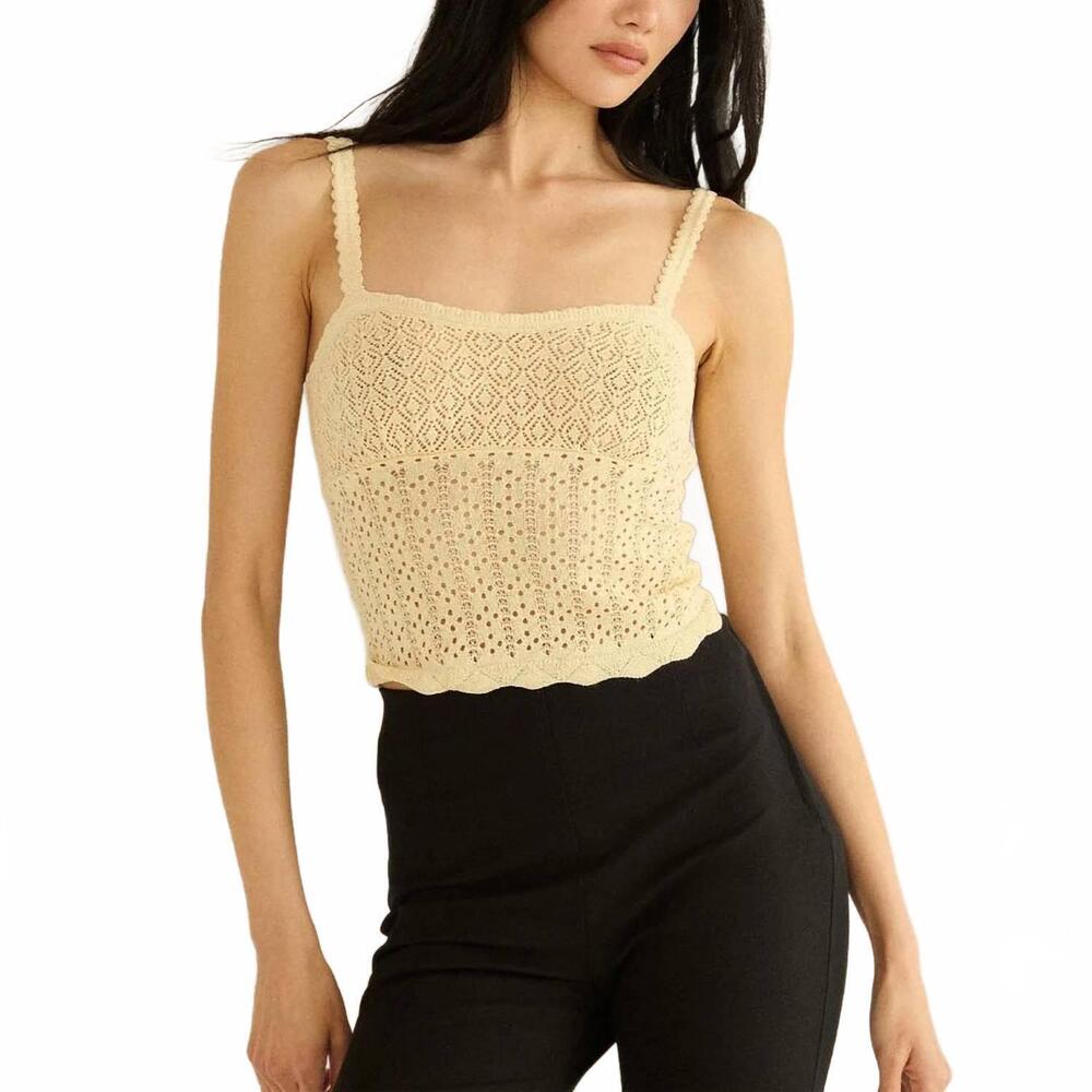 NEW DÔEN nadille camisole in vanilla